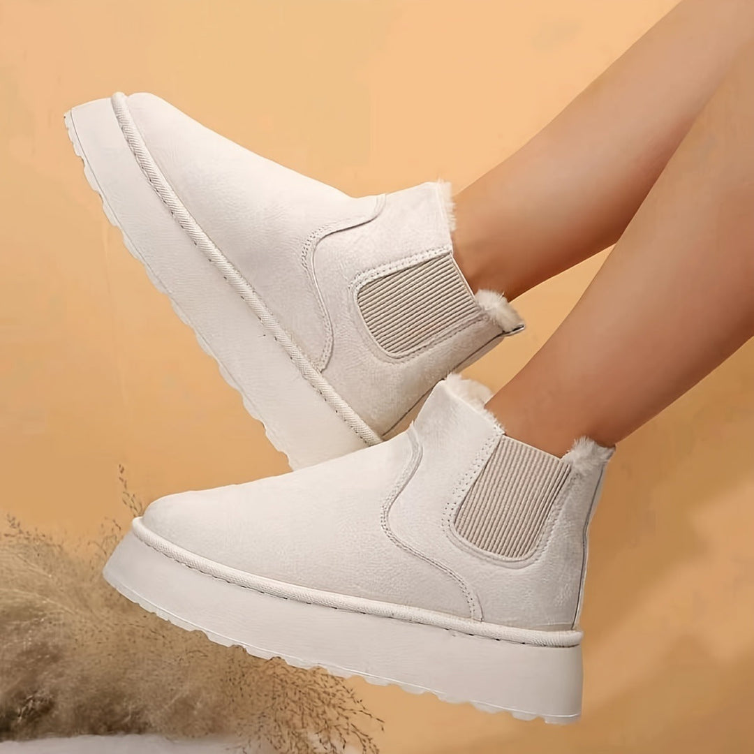 Warm Winter Boots with Thick Soles, view 7 - Elena Harper