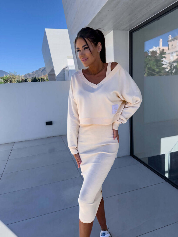 Women's Knitted Two-Piece Set