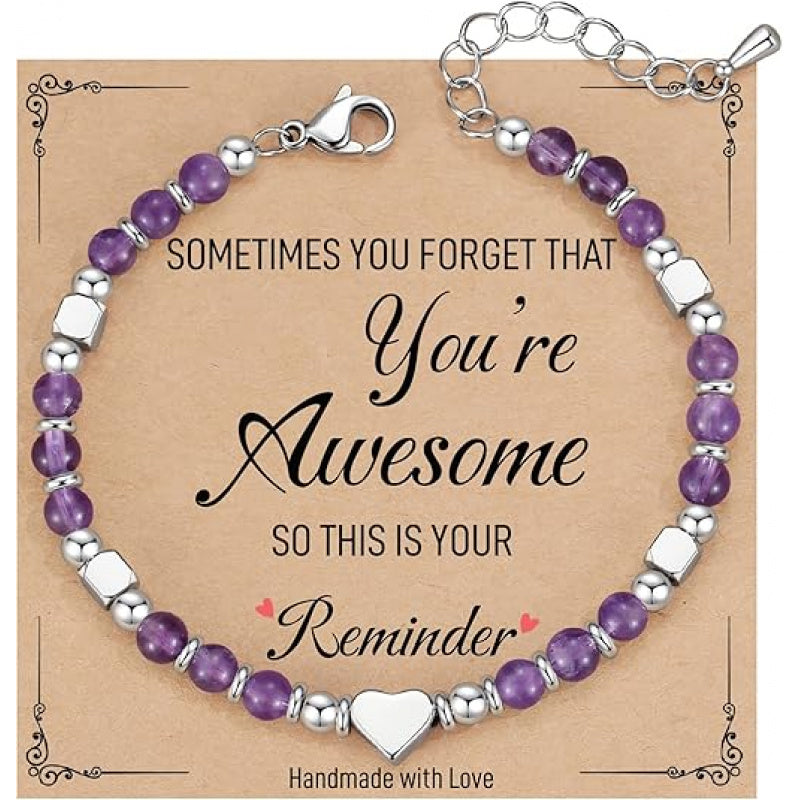 Bohemian Heart Bead Bracelet