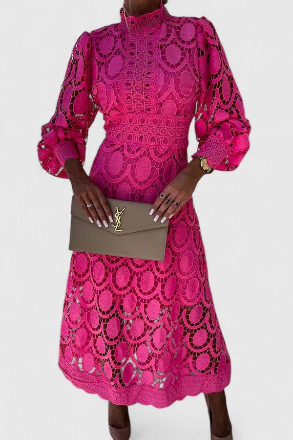 Kryzandra™ elegant dress by Emma & Rose Cape Town featuring a stylish, flowing design in a rich fabric, perfect for formal occasions.