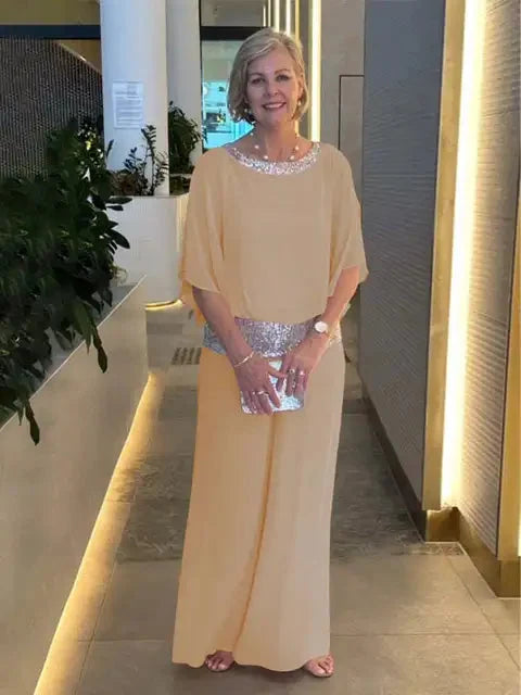 Daniela Elegant and Modern Wide-Leg Two-Piece Set, view 5 - Elena Harper
