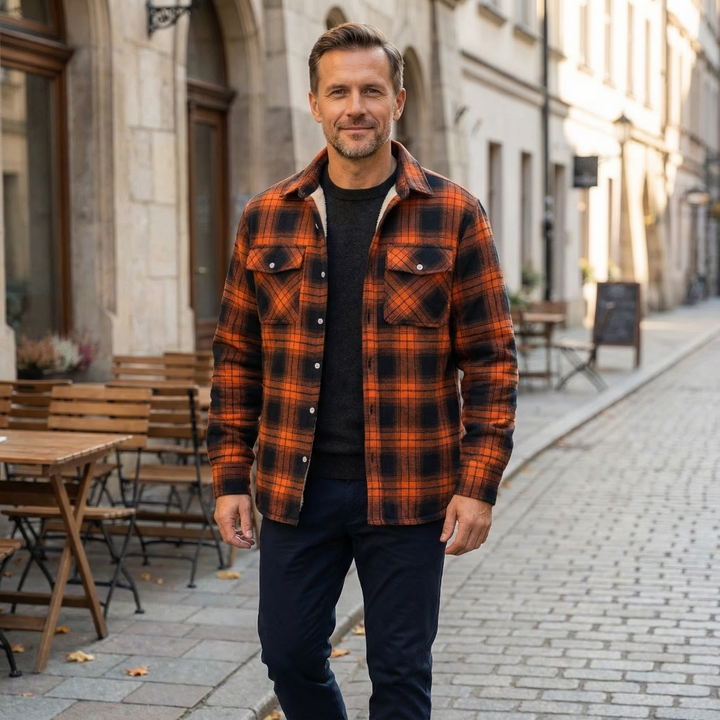 Axel™ | Casual Checked Shirt Jacket