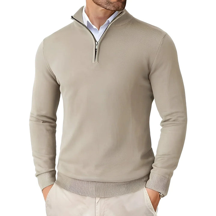 Edlkron Men's Knit Sweater with Zipper - Elena Harper