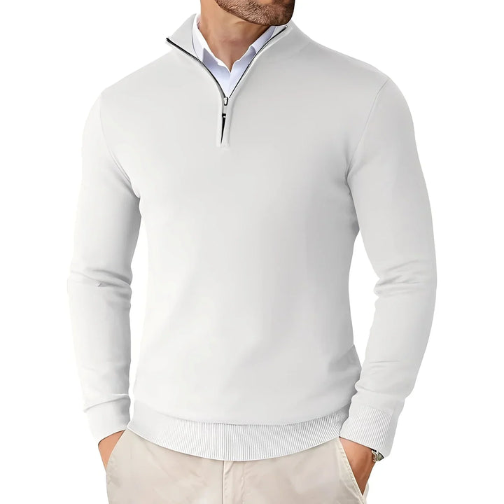 Edlkron Men's Knit Sweater with Zipper, view 4 - Elena Harper