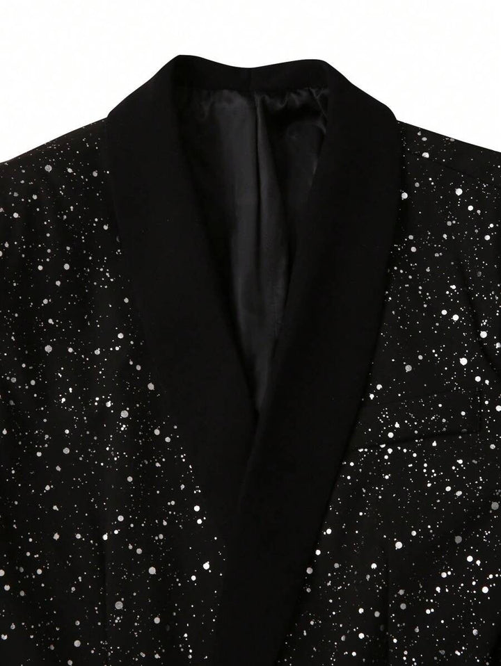 Glitter Suit with Blazer and Trousers for Men