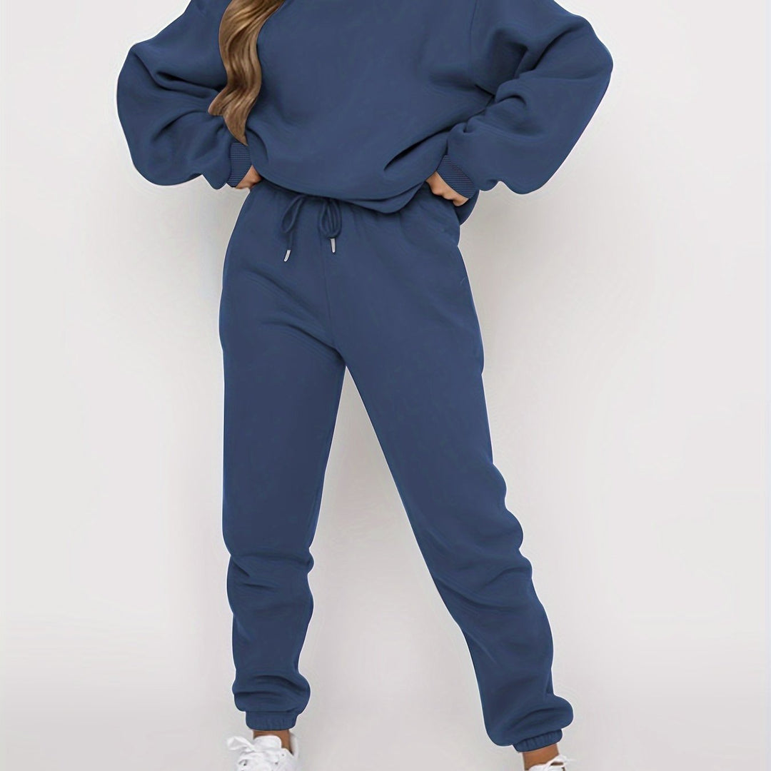 RELAXING TWO-PIECE SET WITH DRAWSTRING FOR WOMEN