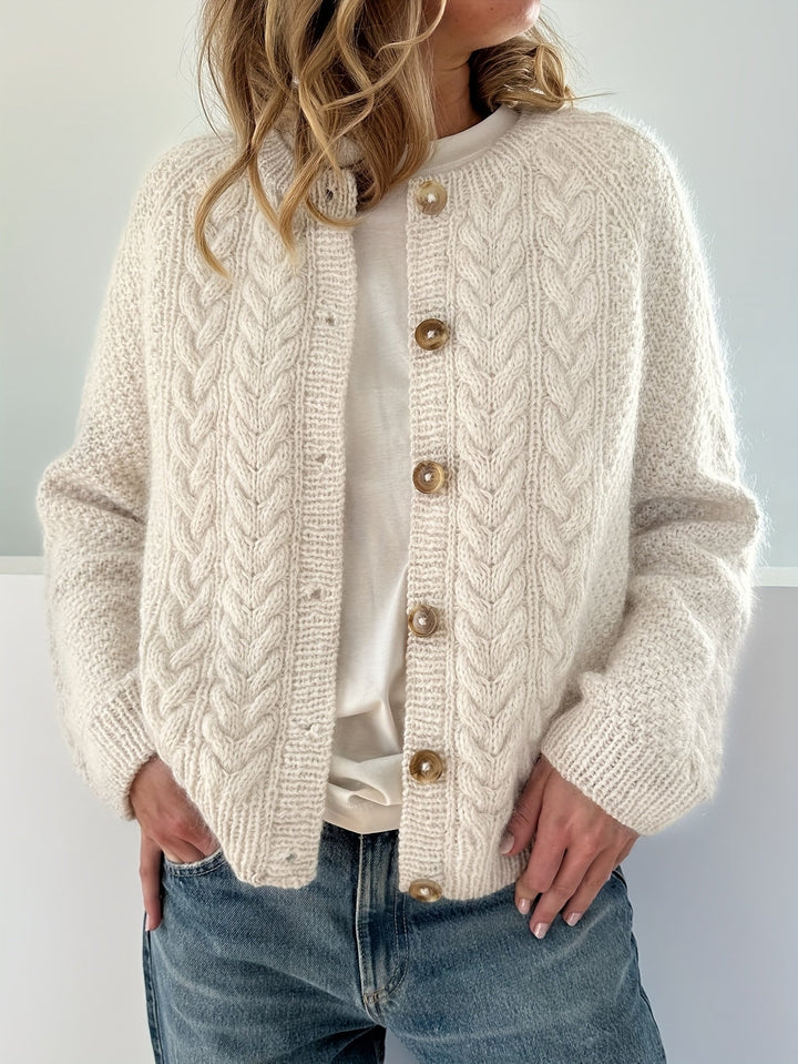 Germana Comfortable Knit Cardigan, view 5 - Elena Harper