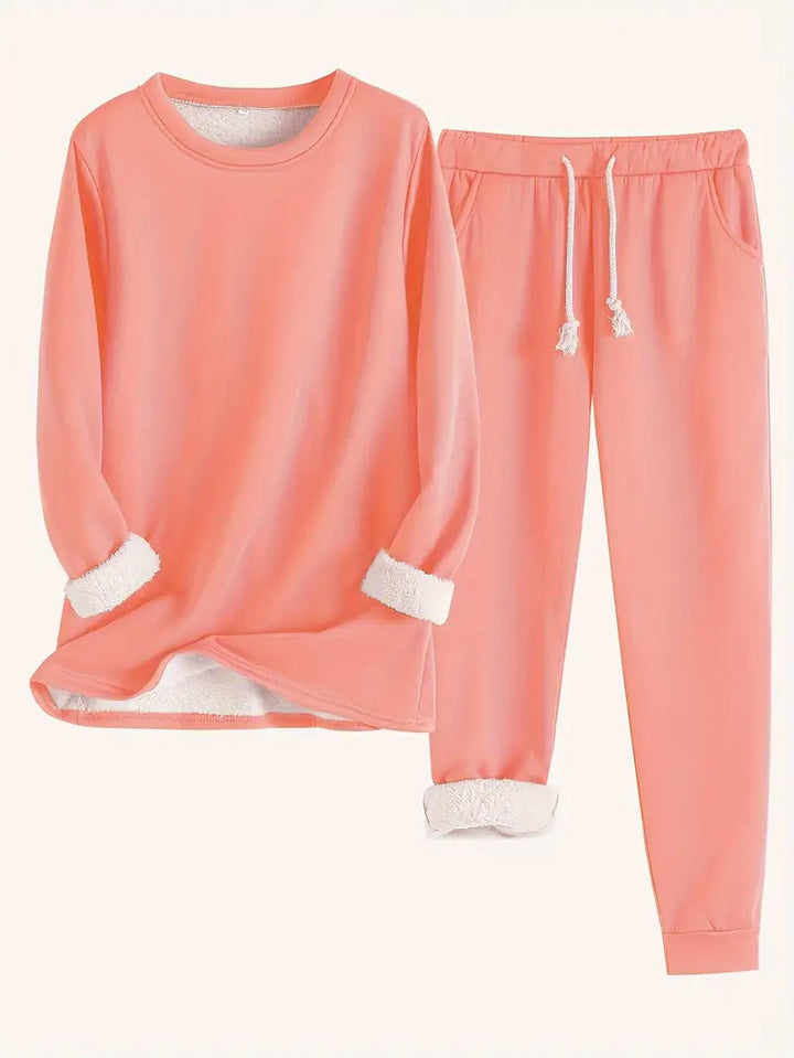 Riley Complete Lounge Set in Fleece with Lining, view 8 - Elena Harper