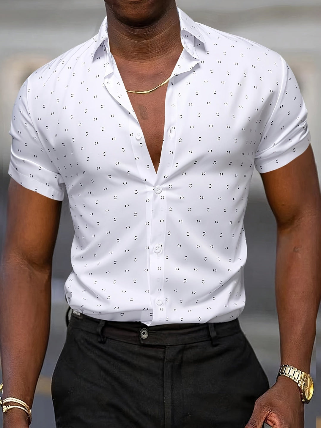 Tropical Print Shirt for Men - Elena Harper