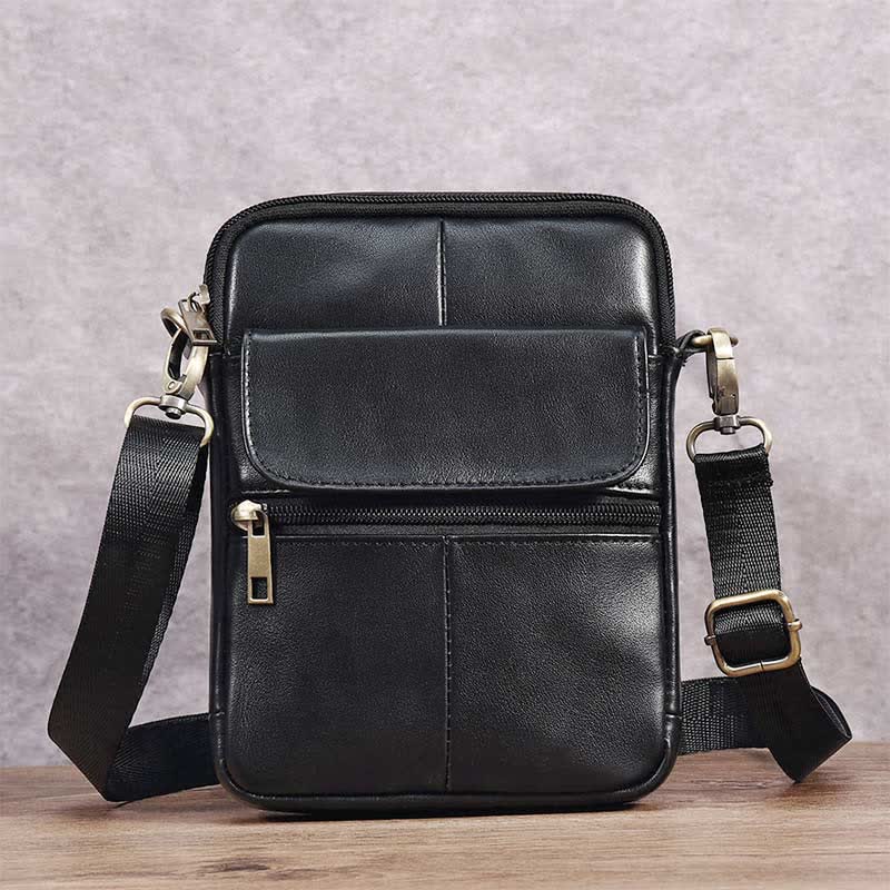 Men's Compact Shoulder Bag - Everyday Essential