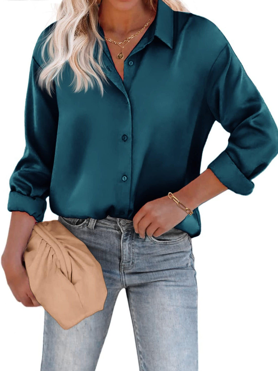Noelia | Relaxed and Elegant Shirt Blouse with Buttons