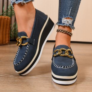 Mauda Orthopedic Slippers with Thick Sole and Chains - Elena Harper