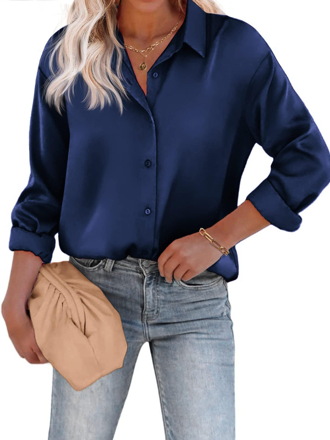 Noelia | Relaxed and Elegant Shirt Blouse with Buttons