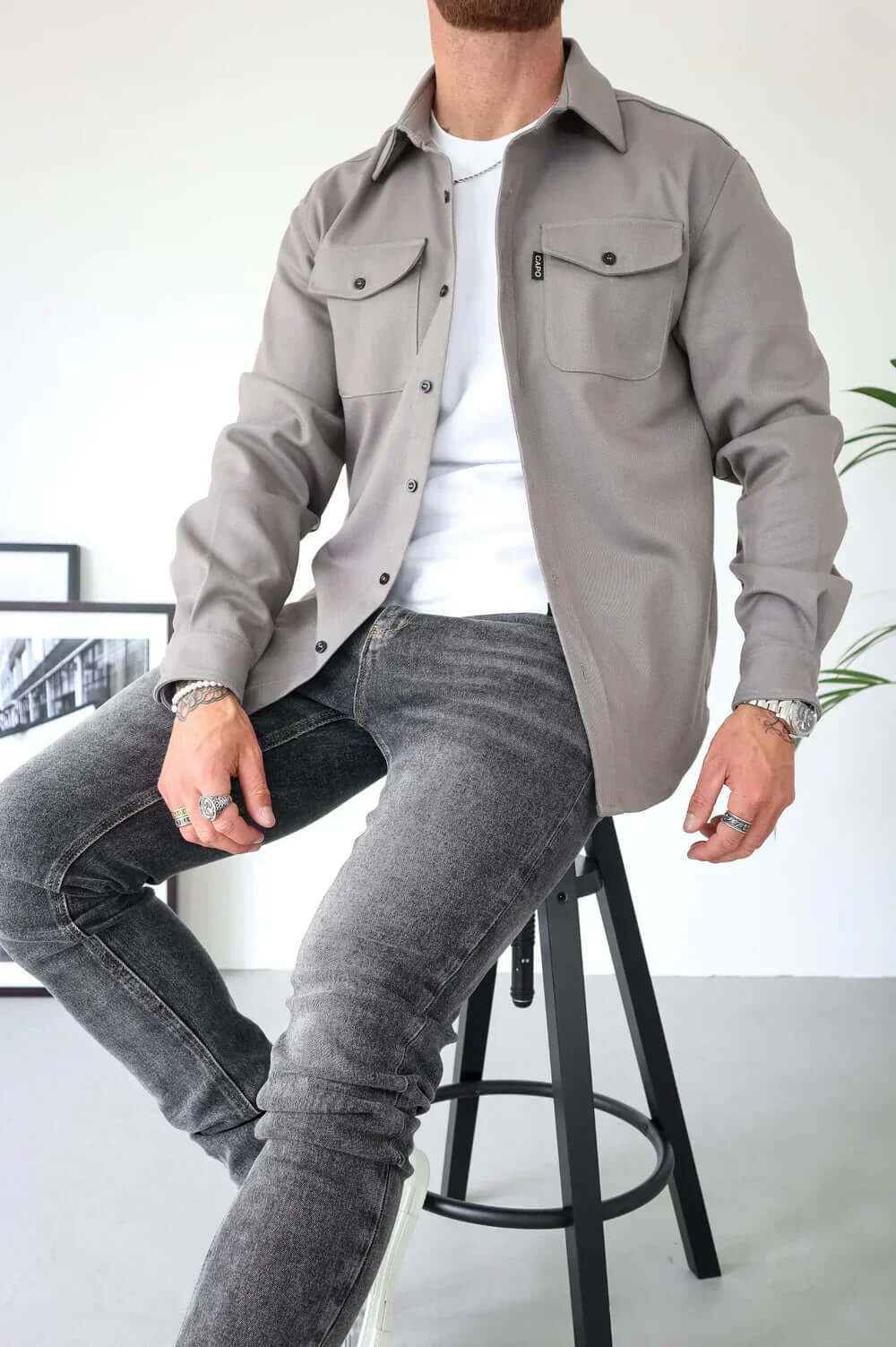 Men's Premium Overshirt Versatile & Stylish, view 2 - Elena Harper