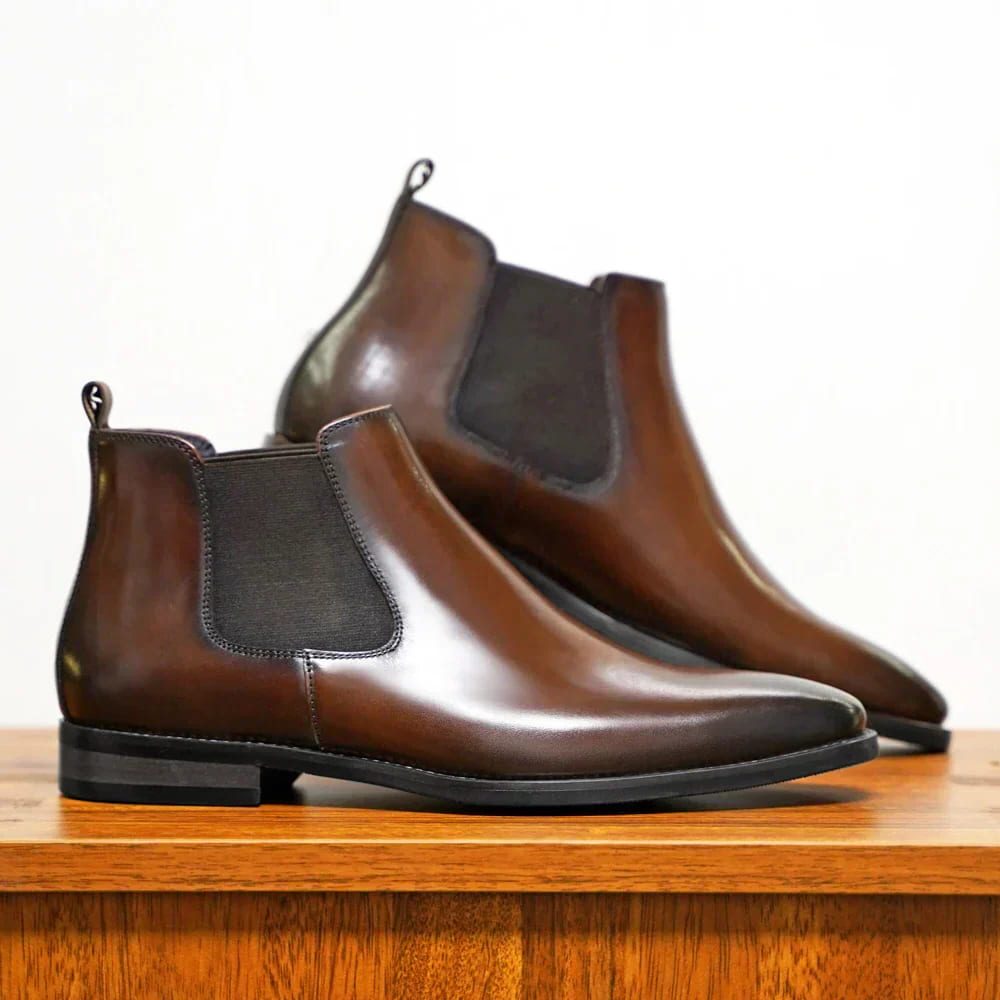 Chelsea Boots with Elastic Side Panels for Men
