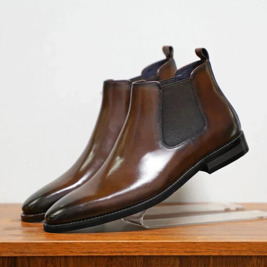 Chelsea Boots with Elastic Side Panels for Men