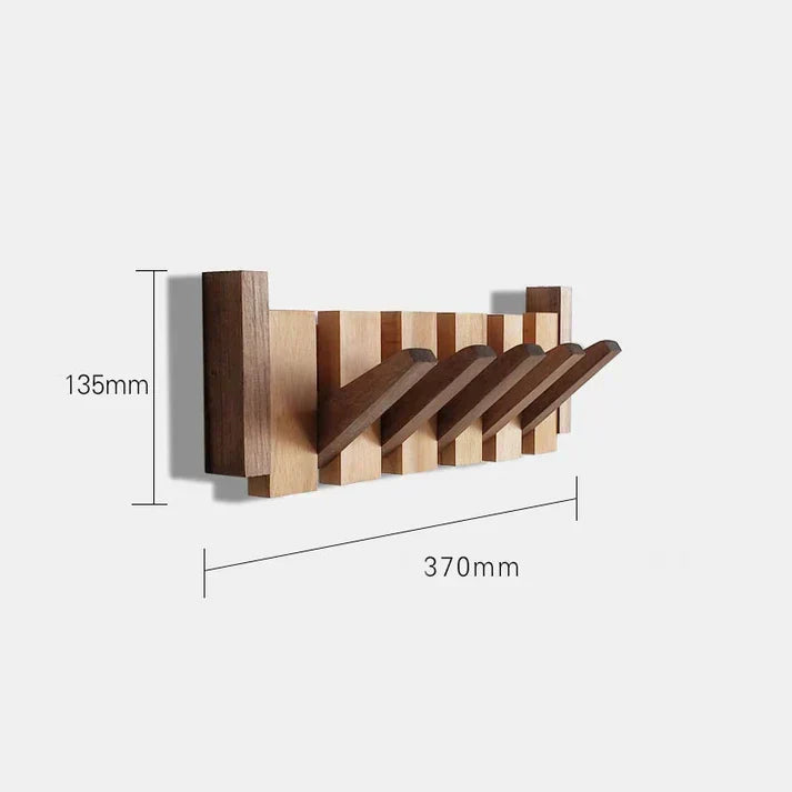 Wooden Piano-Style Coat Rack - Melodia