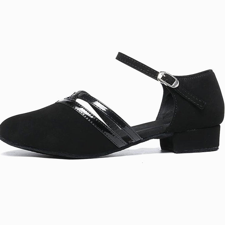 Amelie | Elegant Women's Dance Shoes with Flex Sole Ankle Strap Block Heel