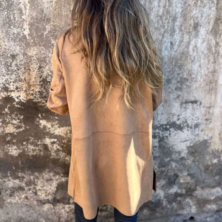 Amelie | Elegant Women's Coat with Long Lapel Collar Transitional Jacket