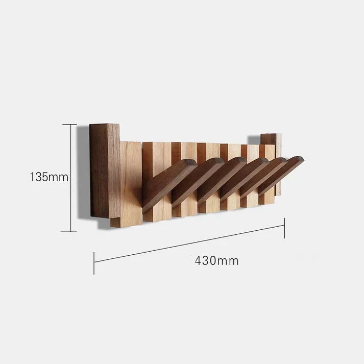 Durable Wooden Wall Coat Rack with Musical Design, view 2 - Elena Harper