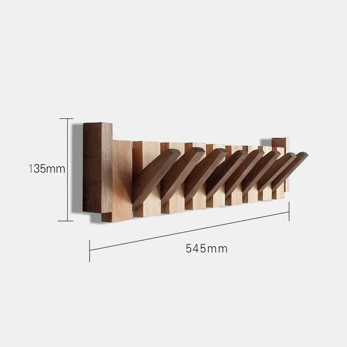 Wooden Piano-Style Coat Rack - Melodia