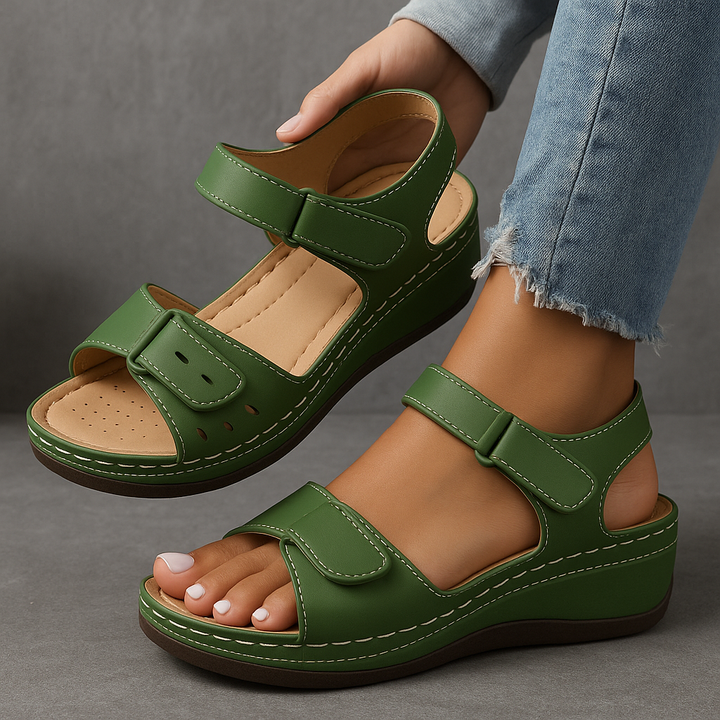 Laura | Women's Comfort Wedge Summer Sandals