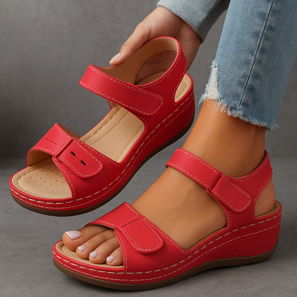 Laura | Women's Comfort Wedge Summer Sandals