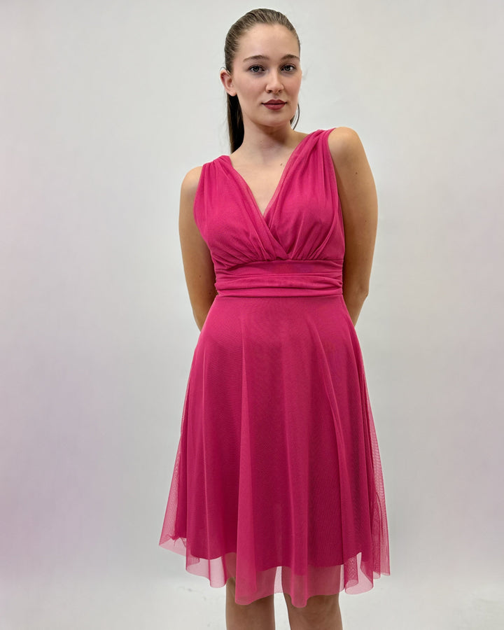 Black Hanneke™ Short Gaia Dress by Emma & Rose Cape Town, stylish abiti with a fitted silhouette and elegant design.