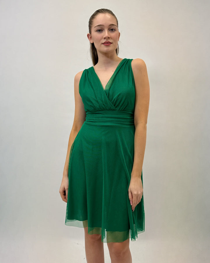 Black Hanneke™ Short Gaia Dress by Emma & Rose Cape Town, stylish casual abiti with a relaxed fit and modern design.