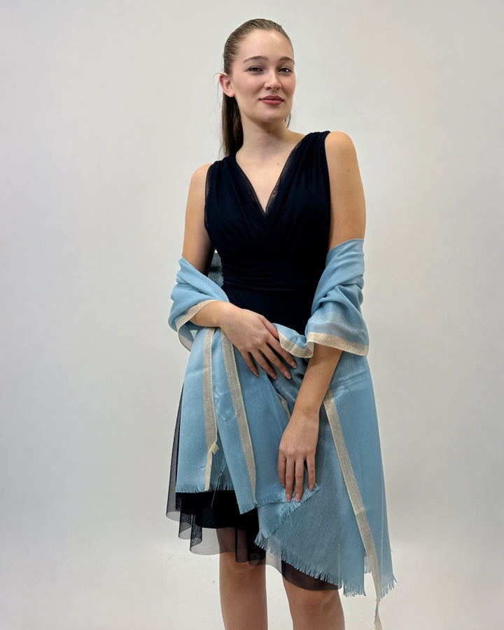 Black Hanneke Short Gaia Dress by Emma & Rose Cape Town, stylish casual abiti with a relaxed fit and elegant design.