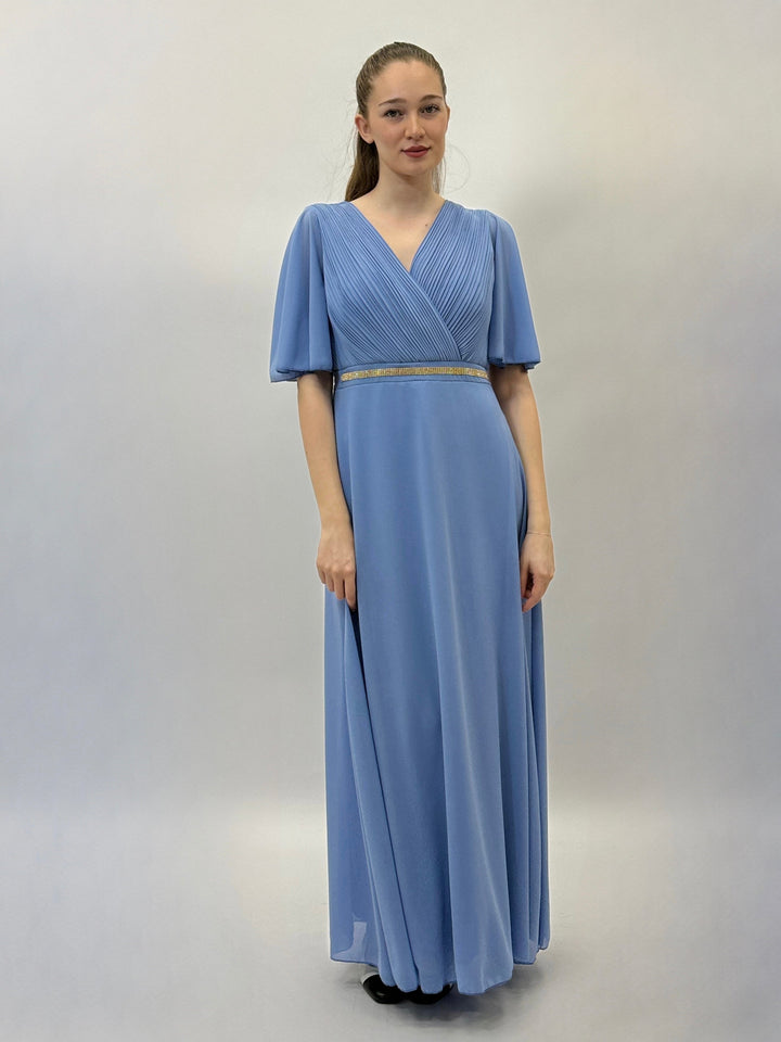 Dark blue Monica™ dress by Emma & Rose Cape Town, comfortable size, stylish abiti with a relaxed fit and elegant design.