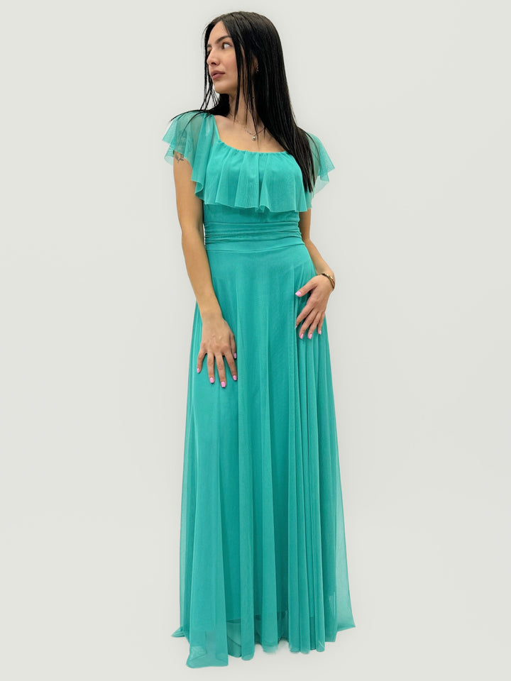Fuchsia Carien™ Arden long ceremony dress by Emma & Rose Cape Town featuring elegant fabric and a flowing silhouette.
