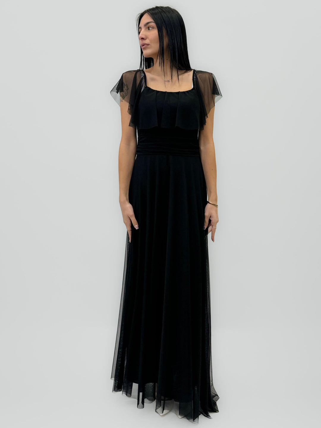 Fuchsia Carien™ Arden long dress by Emma & Rose Cape Town, elegant abiti for formal ceremonies, flowing fabric and stylish design