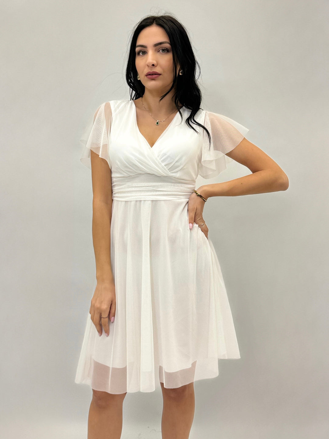 Fuchsia Elke™ Delia short dress from Emma & Rose Cape Town featuring a stylish, fitted design and sleeveless style.