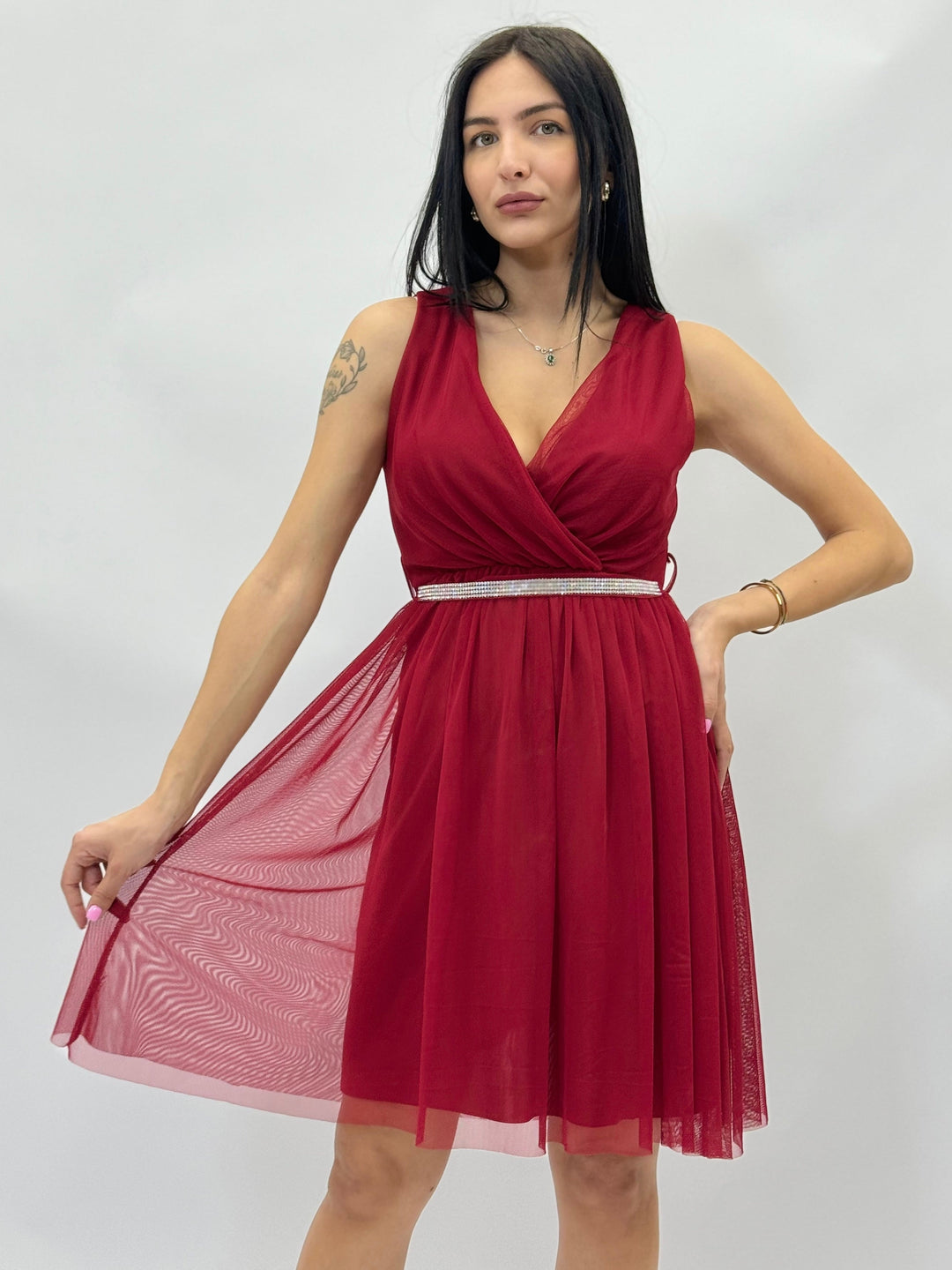 Fuchsia Giorgia™ flowing dress by Emma & Rose Cape Town, showcasing lightweight fabric and elegant silhouette.