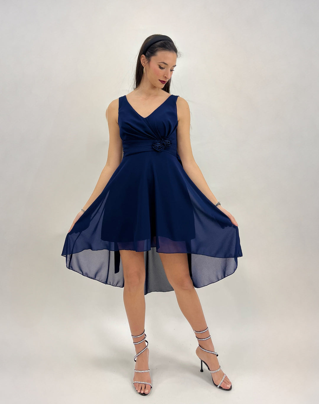 Green Moana™ flowing dress by Emma & Rose Cape Town, lightweight fabric with a bohemian style and ruffle details.
