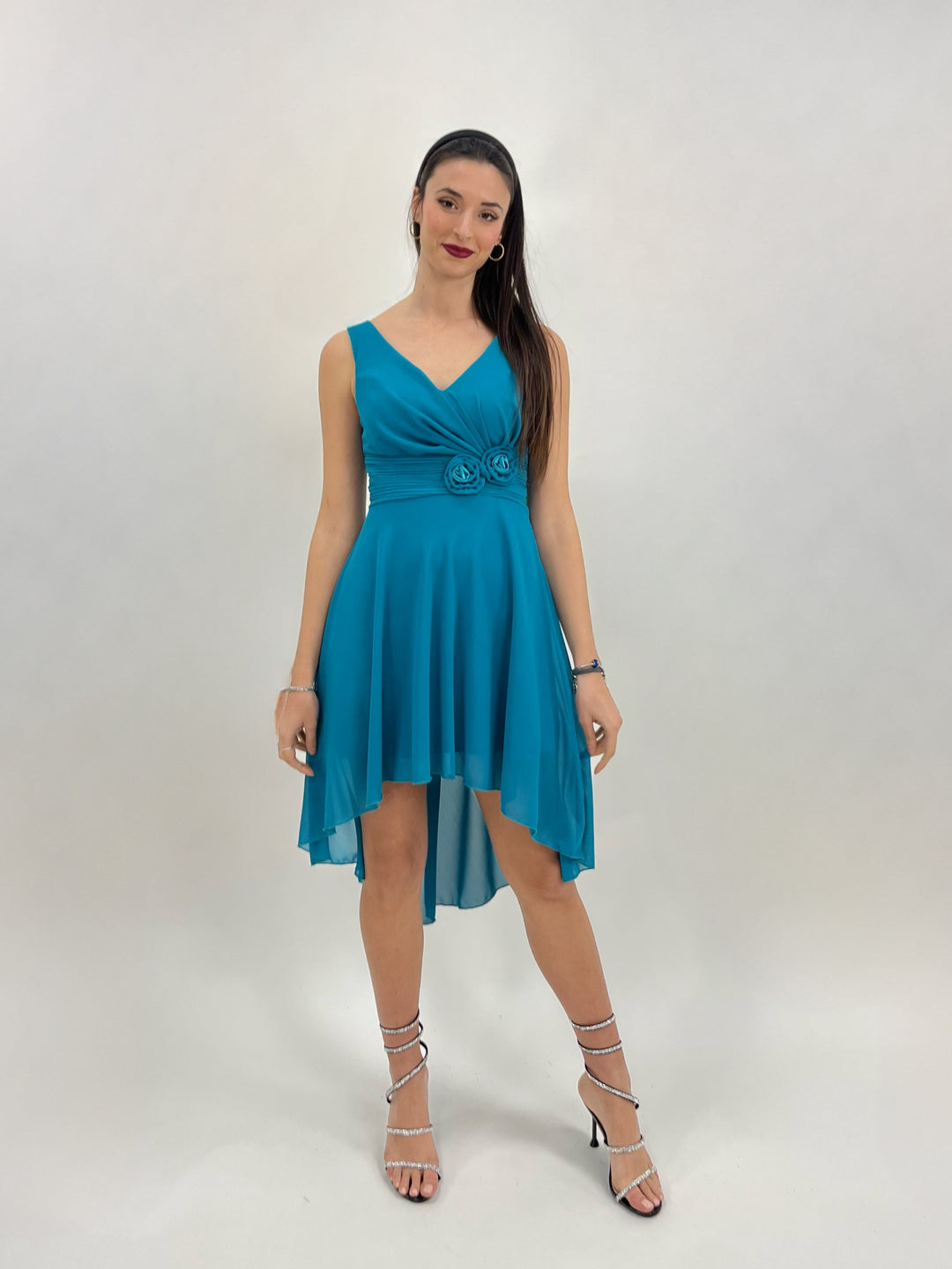Green Moana™ flowing dress by Emma & Rose Cape Town, lightweight fabric with elegant, flowing design perfect for special occasions.