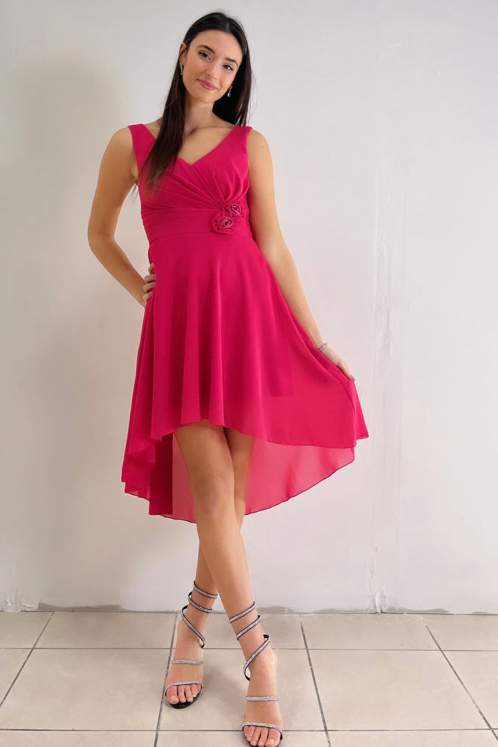 Green Moana™ flowing dress by Emma & Rose Cape Town, lightweight fabric and elegant design, perfect for special occasions.