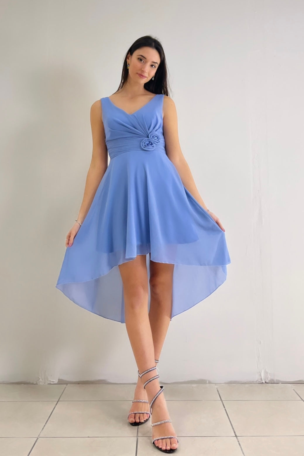 Green Moana™ flowing dress by Emma & Rose Cape Town, lightweight fabric with a loose fit, perfect for warm weather.