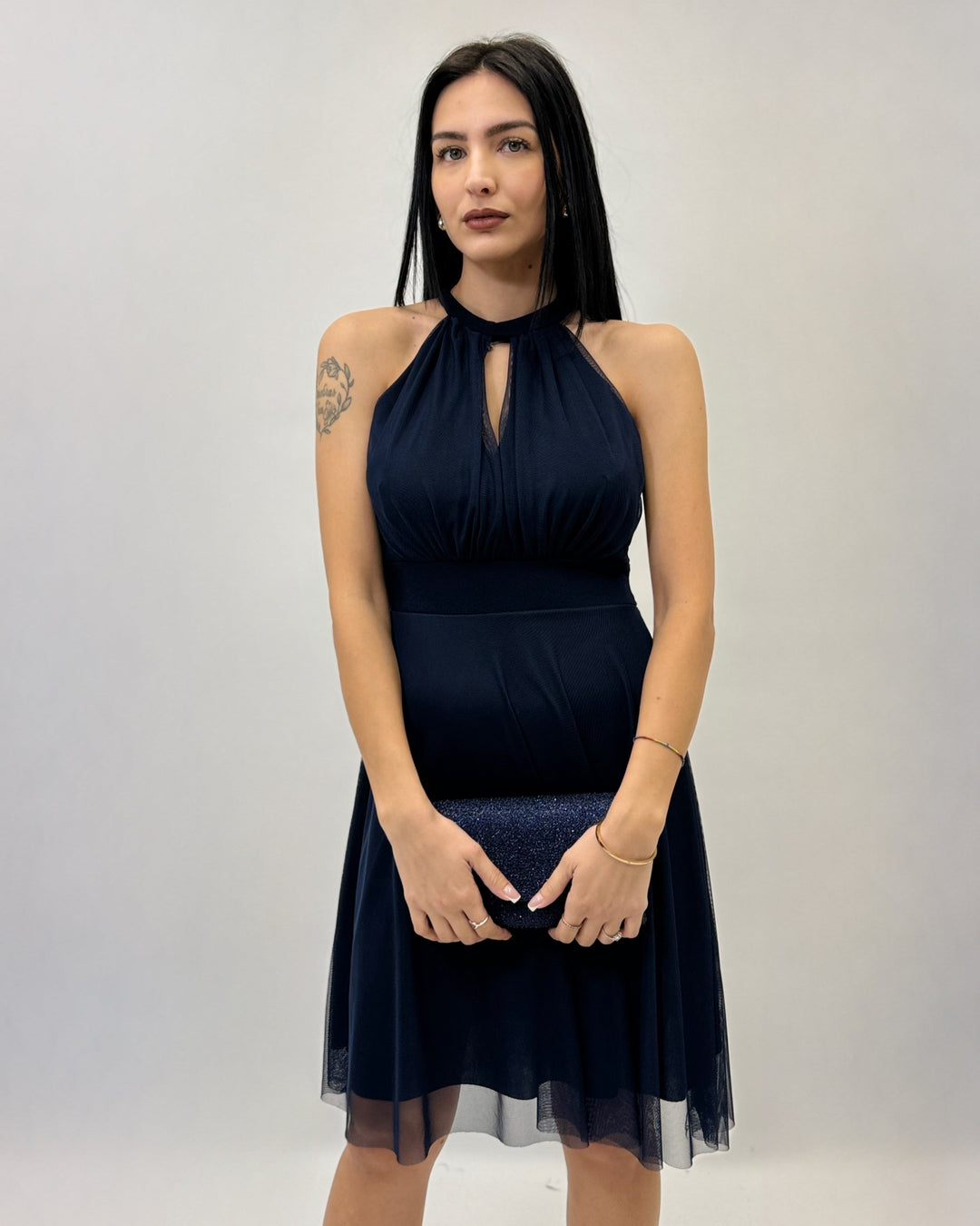 Light blue Greta Short Marisa Dress by Emma & Rose Cape Town, stylish abiti with a feminine fit and elegant design.