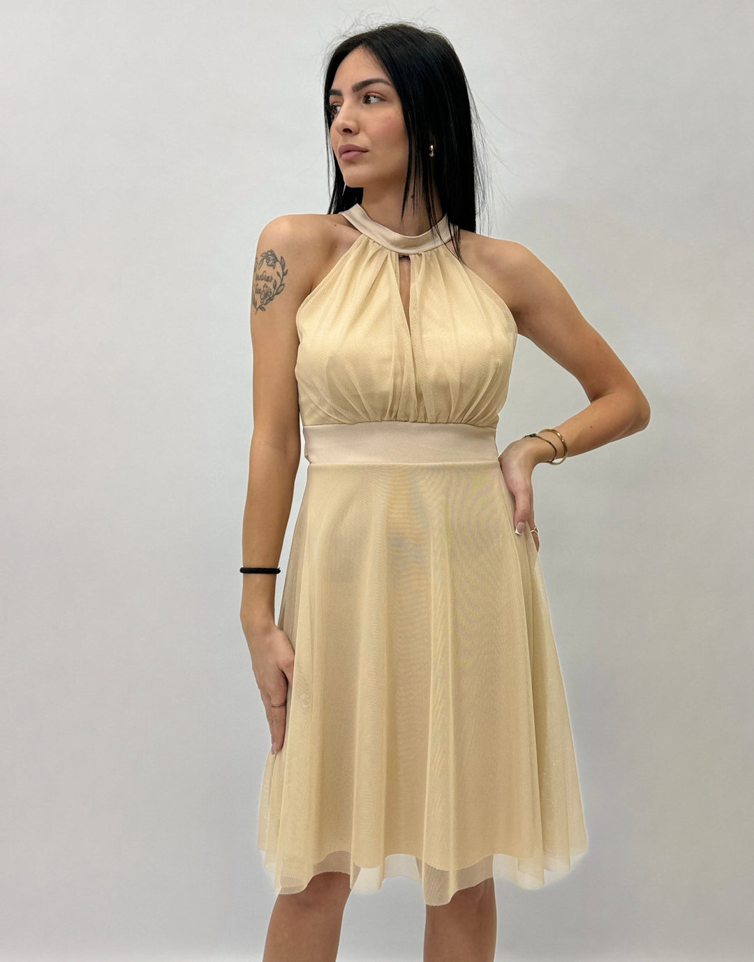 Light blue Greta™ Short Marisa Dress by Emma & Rose Cape Town, stylish and comfortable abiti with a relaxed fit.