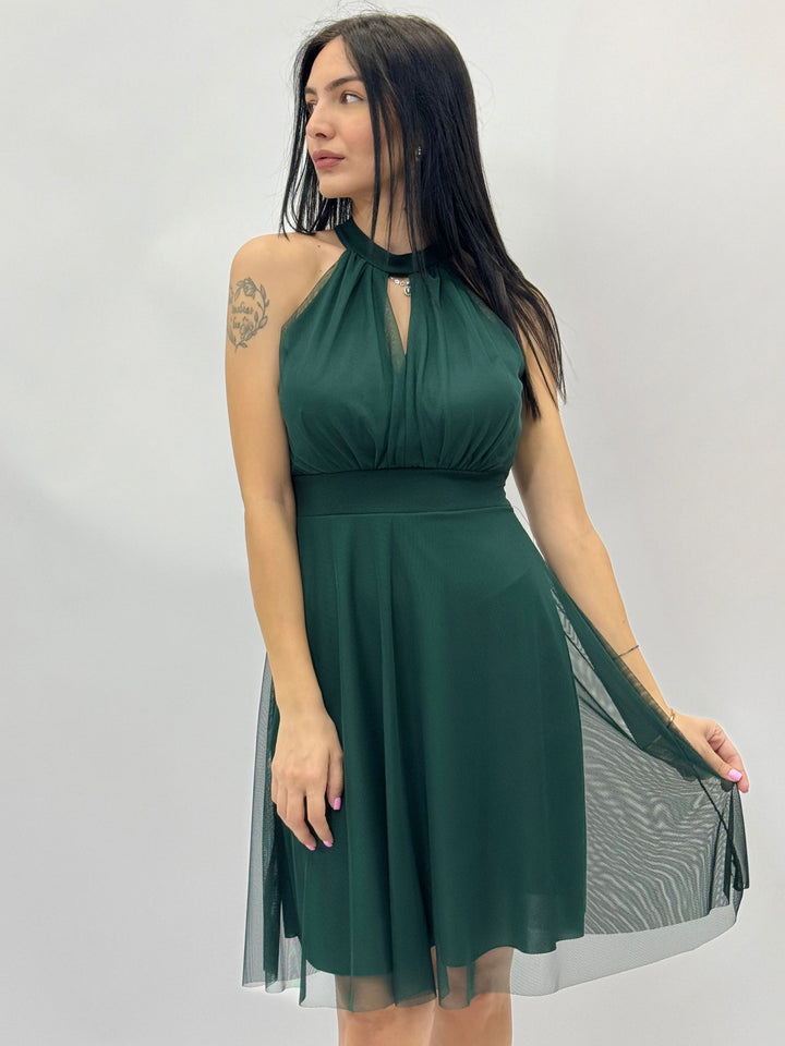 Light blue Greta™ Short Marisa Dress by Emma & Rose Cape Town, stylish lightweight abiti with a relaxed fit and elegant design.