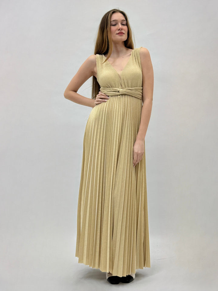 Light blue Selina™ flowing dress by Emma & Rose Cape Town, elegantly draped fabric, perfect for summer or casual wear.