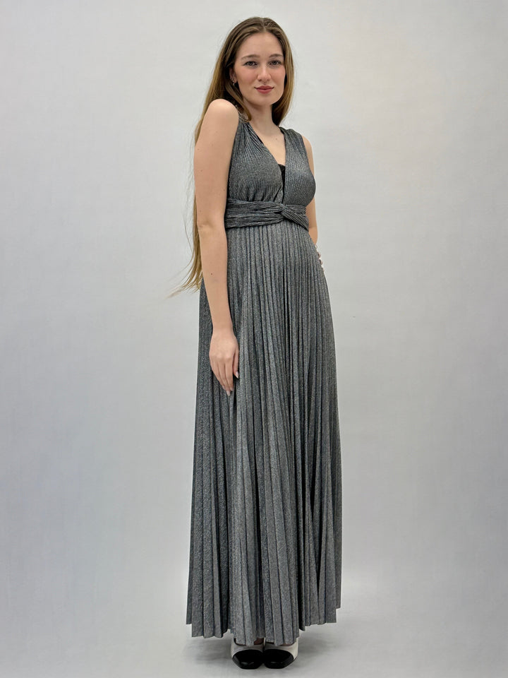Light blue Selina flowing dress by Emma & Rose Cape Town, featuring a lightweight, elegant fabric and relaxed fit.
