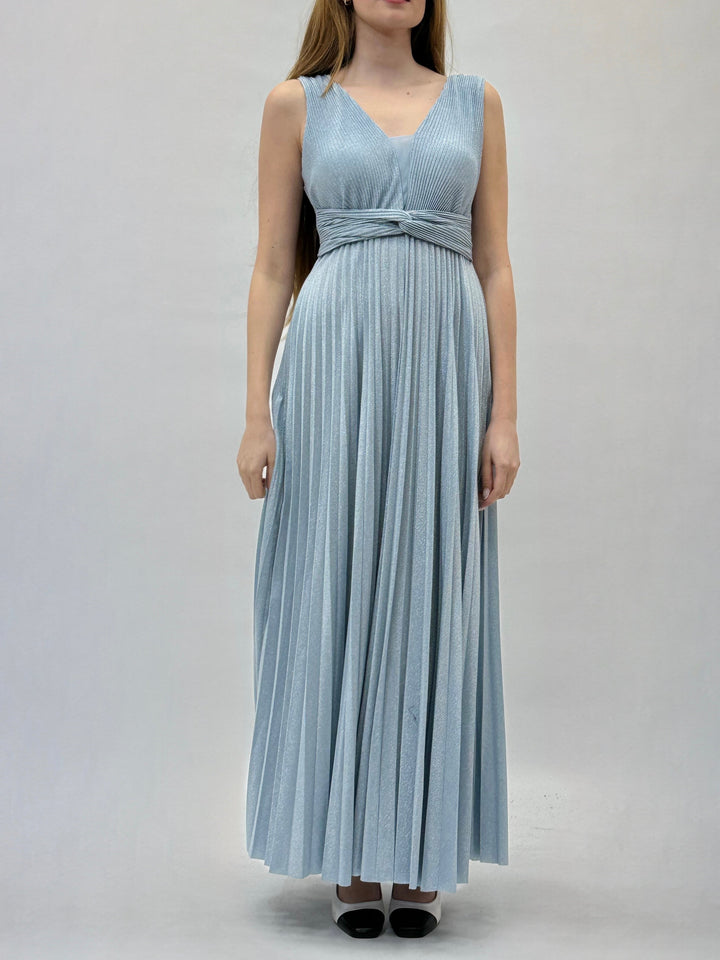 Light blue Selina™ flowing dress by Emma & Rose Cape Town, featuring a breezy, elegant design perfect for warm weather.