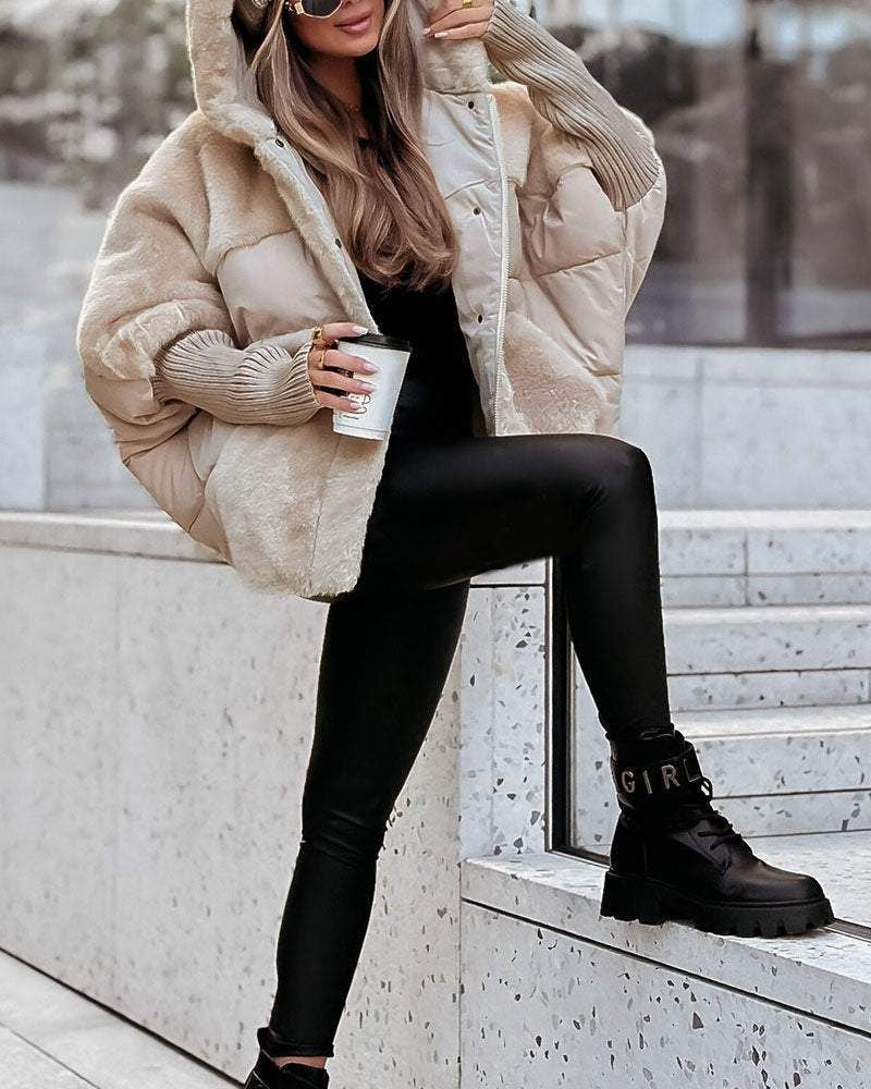 Emma & Rose Cape Town Ren™ Comfortable Coat in apricot, soft fabric, stylish design, and cozy fit for casual wear.