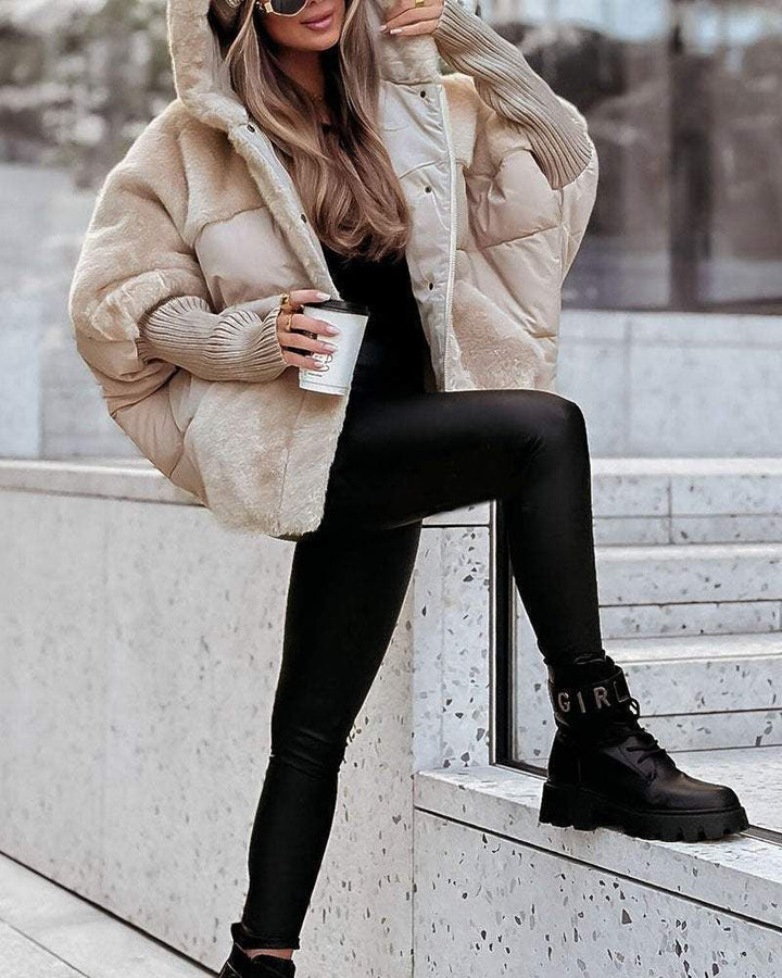 Emma & Rose Cape Town Ren™ Comfortable Coat in apricot, soft fabric, stylish design, and cozy fit for casual wear.