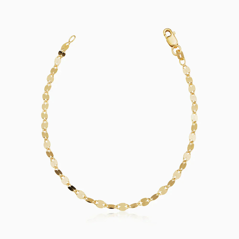 Emma & Rose Cape Town Laurizette™ 14k gold bracelet, elegant jewelry with intricate design, suitable for stylish accessorizing.