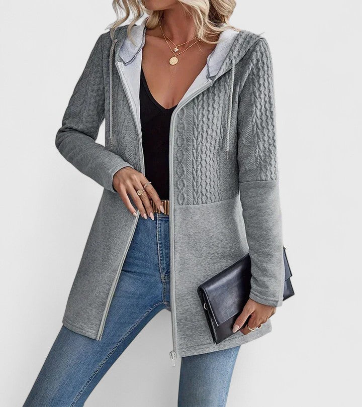 Emma & Rose Cape Town AURDONNA grey Kynzi sophisticated jacket, stylish and tailored for a modern look.