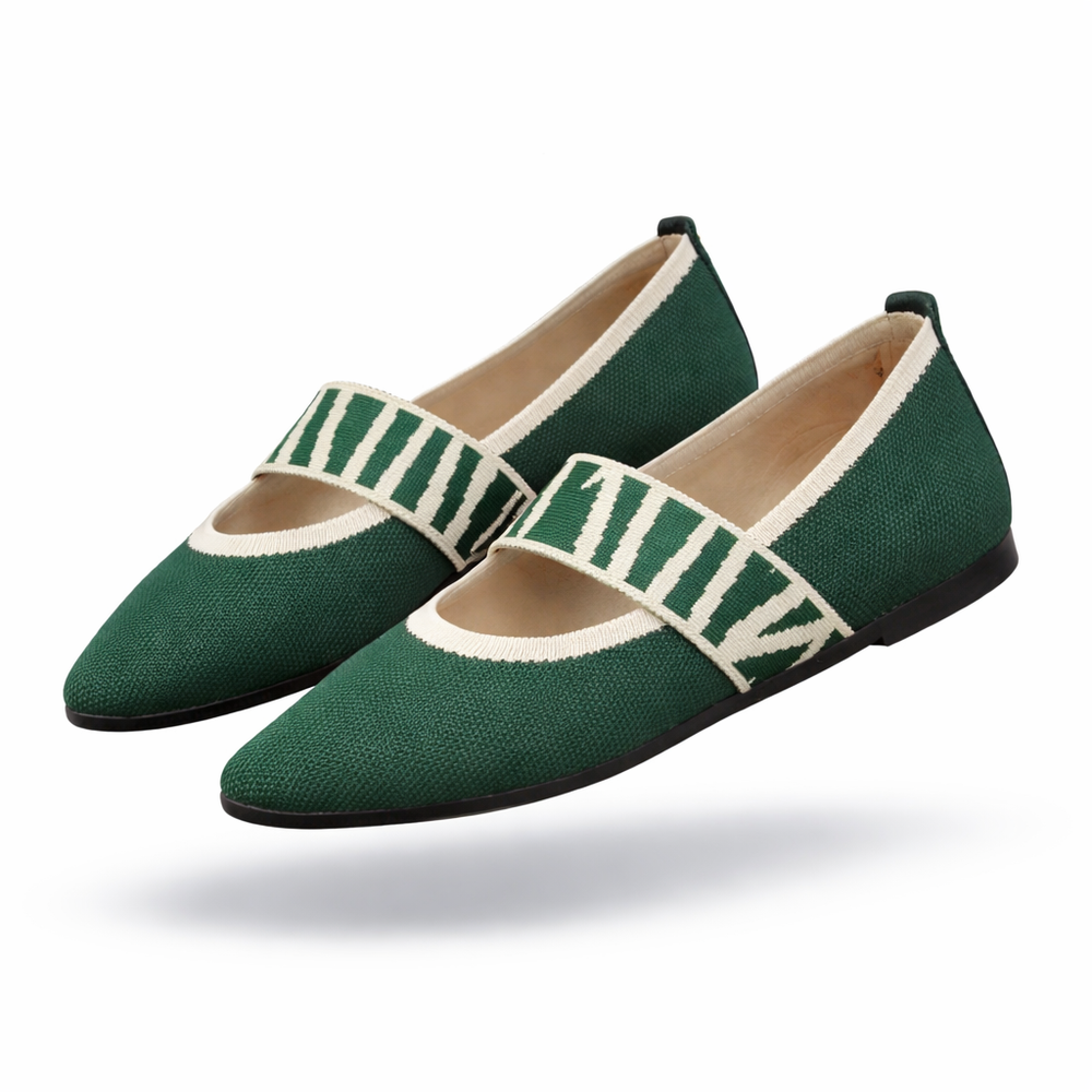 Beige Isadora™ Very Elegant Ballet Flat by Emma & Rose Cape Town, showing a stylish women's ballet flat with a sleek design.